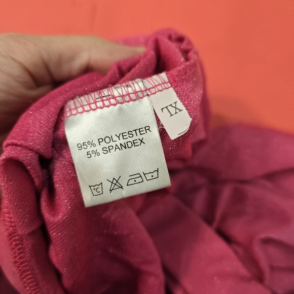 Sparkling Magenta Wide‎ Leg Palazzo Pants Size XL Pink Glitter Metallic Party... - Picture 9 of 12